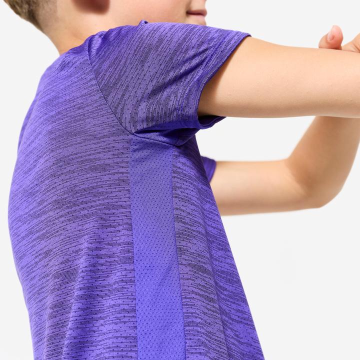 Produktbild Domyos T-Shirt Kinder Funktionsshirt atmungsaktiv - violett (10XL, 11XL, 12XL)