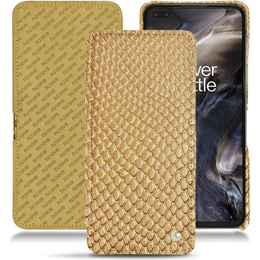 Noreve Lederschutzhülle horizontal (OnePlus Nord), Smartphone Hülle, Beige