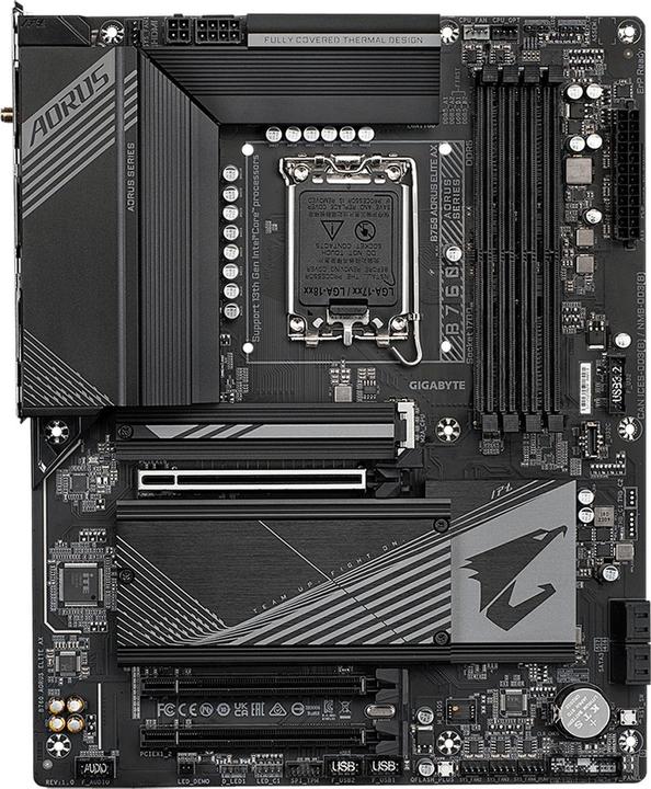 Image du produit Gigabyte MB B760 AORUS ELITE AX (B760,S1700,ATX,Intel) (LGA 1700, Intel B760, ATX)