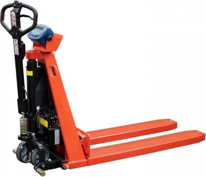Produktbild Schefer - El.-Scherenhubwagen SHW Premium 10E mit Waage inkl. Batterie & Ladegerät (1000 kg)
