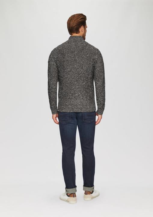 Image du produit S.Oliver Strickpullover Pullover mit Troyer-Kragen in Melange-Optik (XXL)