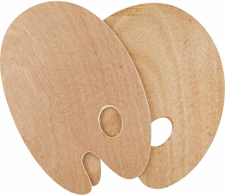 Actual product image Kreul SOLO Goya colour mixing palette, wood, oval, 200 x 300 mm