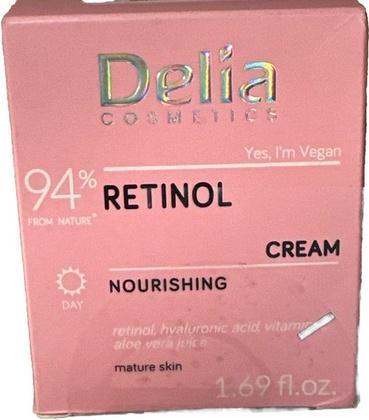 Actual product image Delia Cosmetics Delia 94 Retinol Cream with Nourishing Hyaluron and Vitamin E (50 ml, Day cream)