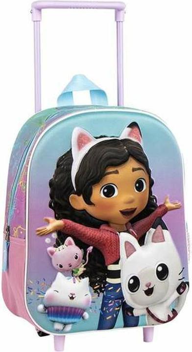 Actual product image Cerda Schulrucksack 3D mit Rädern Gabby's Dollhouse Rosa 25,0 x 31,0 x 10,0 cm