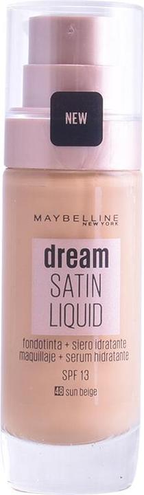 Actual product image Maybelline New York DREAM SATIN LIQUID FOUNDATION+SERUM #48-sun beige (48 Sun Beige)