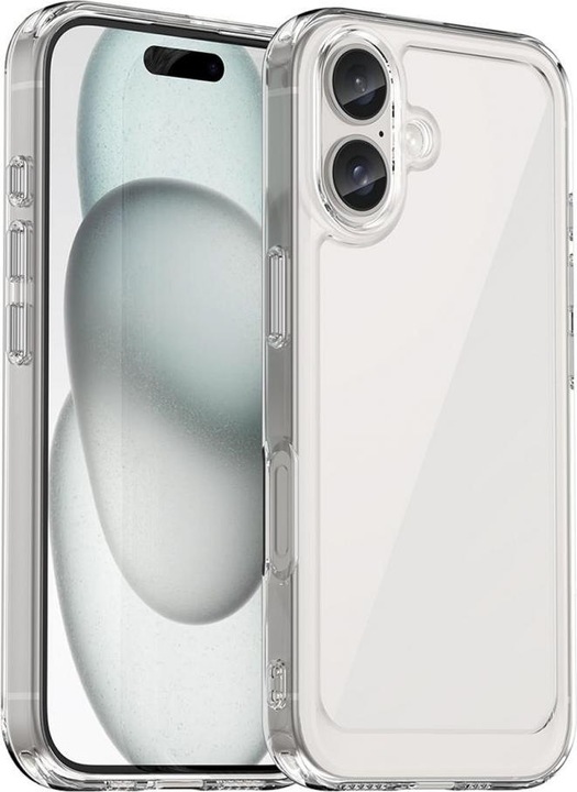 Image du produit Hurtel Outer Space Case avec cadre en gel pour iPhone 16 Plus - Transparent (Apple iPhone 16 Plus)