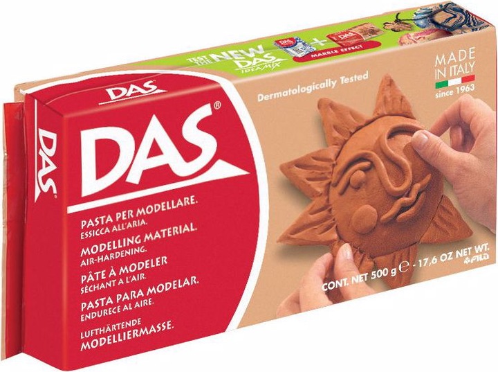 Actual product image Das Modelling clay terracotta