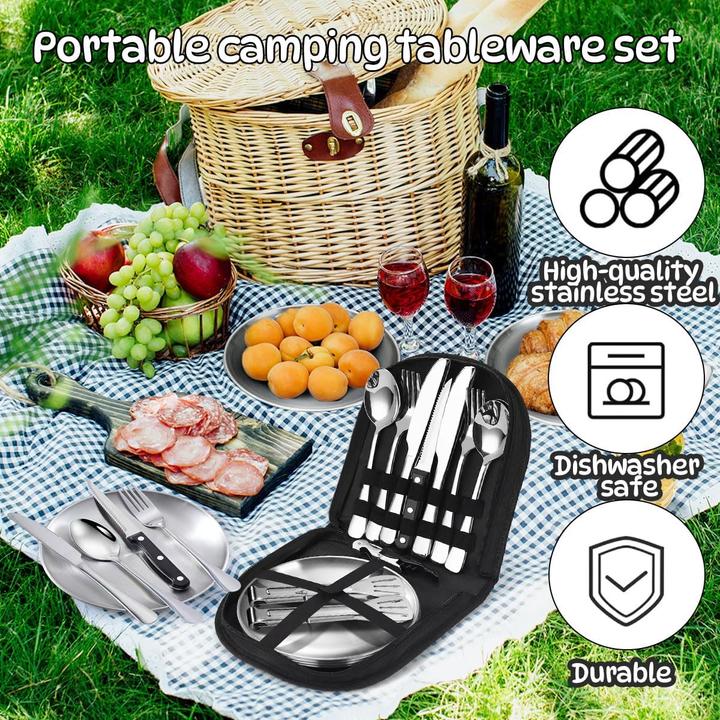 Produktbild BFbyTay Camping Geschirr- und Besteckset