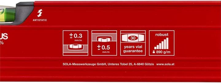 Produktbild Sola POZIOMNICA BIG RED 120cm 0,3mm/m (120 cm)