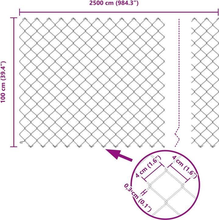 Produktbild vidaXL Outdoor-Zaun