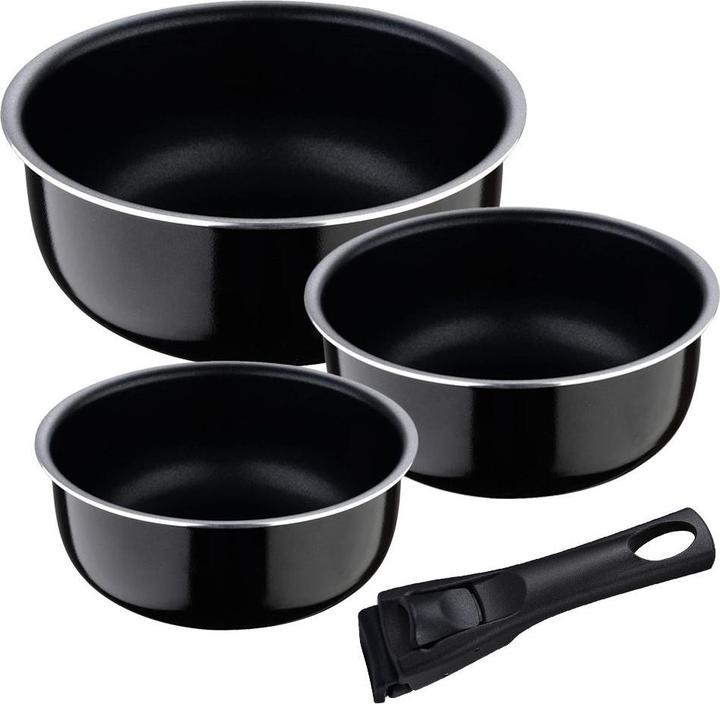 Bergner Set 3 sauzen (16+18+20cm) click & cook (Aluminium, 20 x 10 cm)