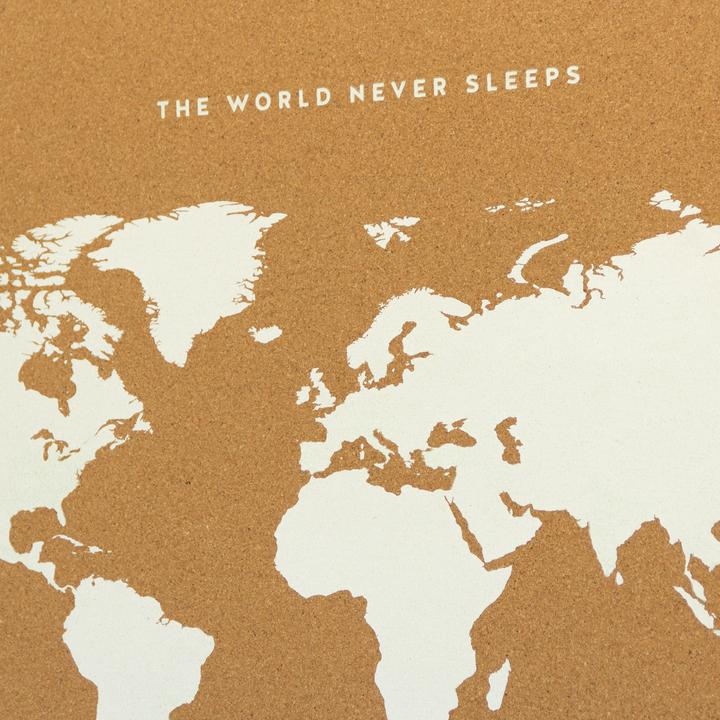 Actual product image Miss wood World map (World map, Bulletin board, 90 x 60 cm)