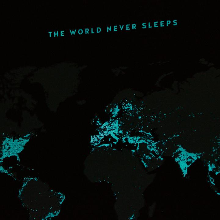 Actual product image Miss wood World map (World map, Bulletin board, 90 x 60 cm)