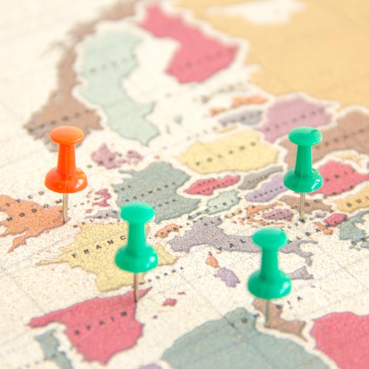 Immagine prodotto Miss wood Mappa del mondo Tropicale (Bacheca, Mappamondo, 90 x 60 cm)