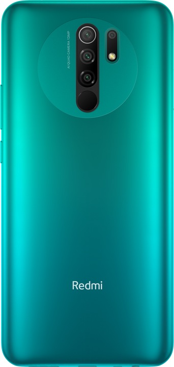 Actual product image Xiaomi Redmi 9 (64 GB, Ocean green, 6.53", Dual SIM + SD, 13 Mpx, 4G)