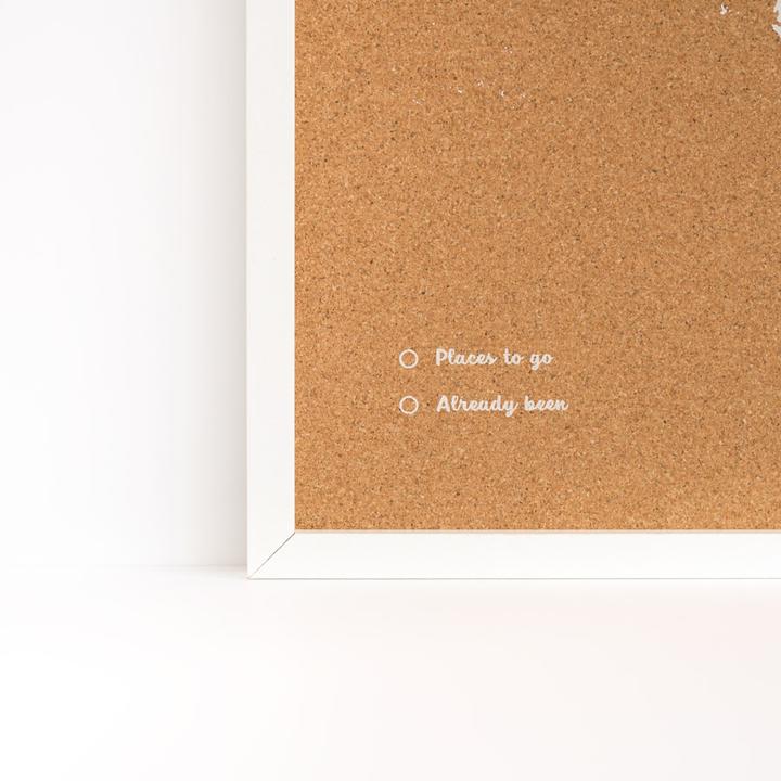 Actual product image Miss wood World map (World map, Bulletin board, 60 x 45 cm)