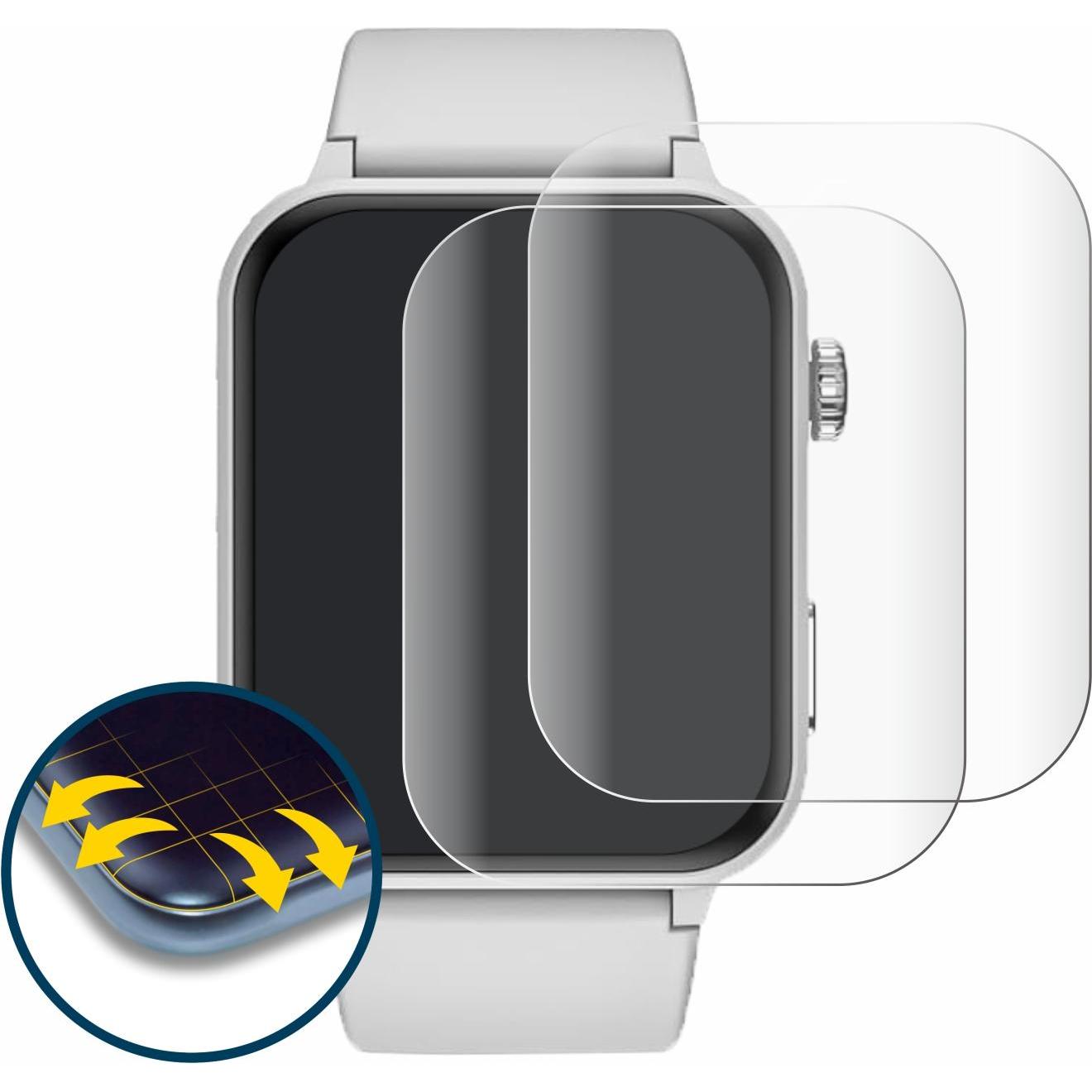 Thumbnail - BROTECT Full-Cover Displayschutz, Smartwatch Schutzfolie, Transparent