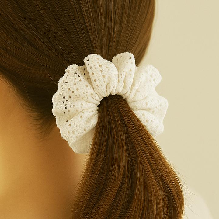Immagine prodotto Avizar Scrunchie Bestickte Spitze Rosemarie (Elastico per capelli)