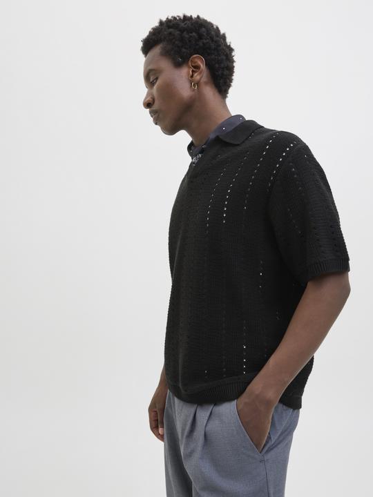 Produktbild Jack & Jones Jorparos Knit Easter Ss Crochet Polo (S)