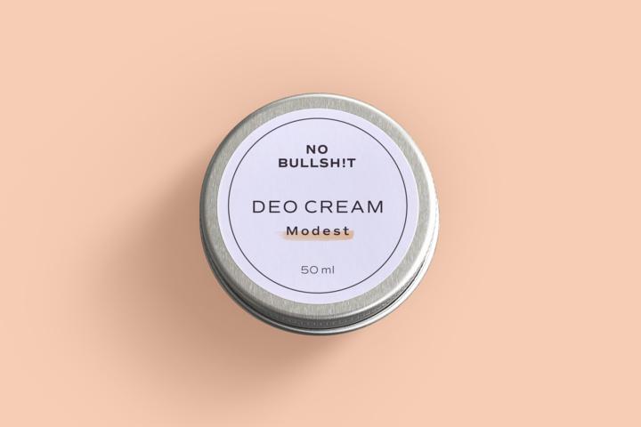 Produktbild NO BULLSH!T Deo Cream Modest (Crème, 50 ml)