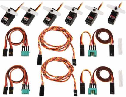Multiplex ServoSet met kabelset M6/UNI LENTUS (compleet)