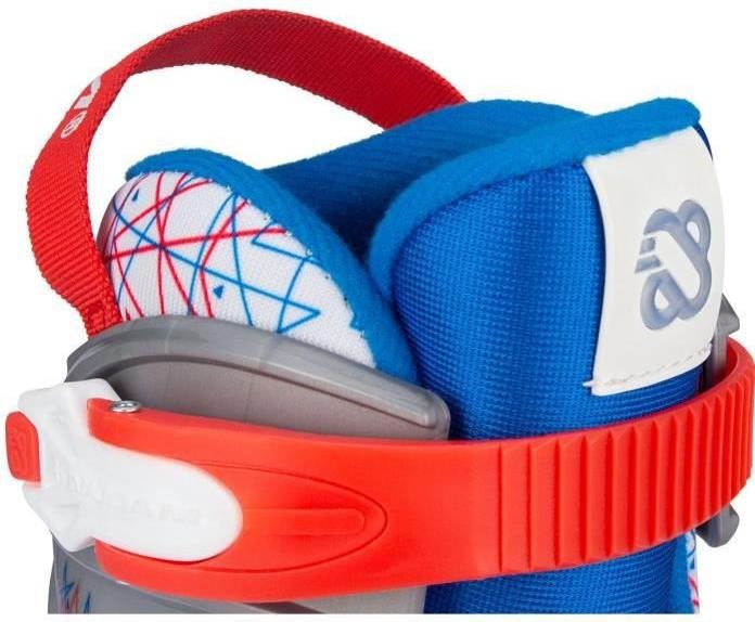 Produktbild Nijdam Rolschaatsen Verstelbaar - Geo Metricker - Blauw/Rood/Wit/Zilvergrijs - 33-36 (33, 34, 35, 36)