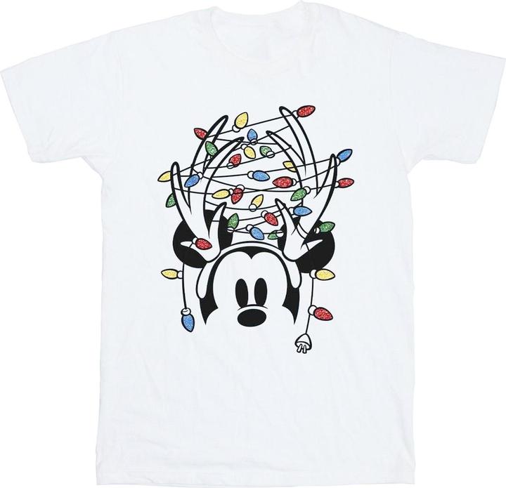 Produktbild Disney Mickey Mouse Christmas Head Lights TShirt Mädchen (140, 146)