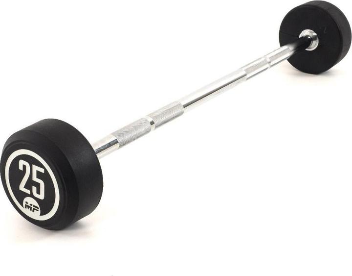 Actual product image Muscle Power Rubber Fixed Barbell