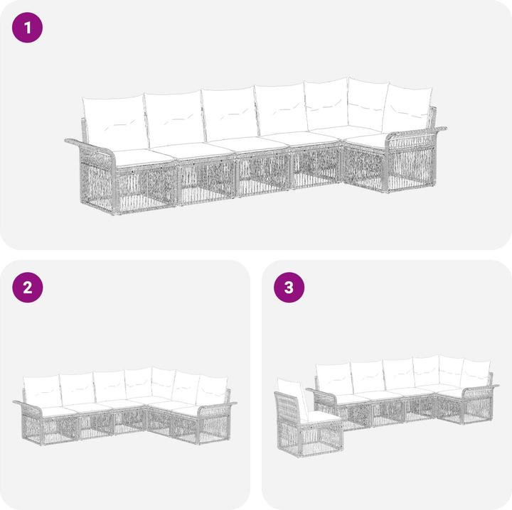 Produktbild vidaXL Garten-Sofa