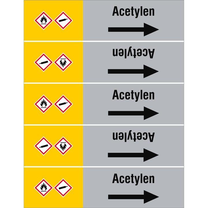 Actual product image Brady ISO 20560 Pipe markers - Gas