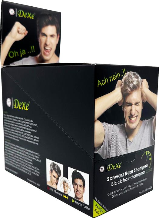 Actual product image Dexe Schwarzes Haarshampoo (600 ml, Liquid shampoo)