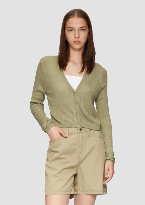 Image du produit S.Oliver Strickjacke Verkürzte Strickjacke aus Viskosemix (XXL)
