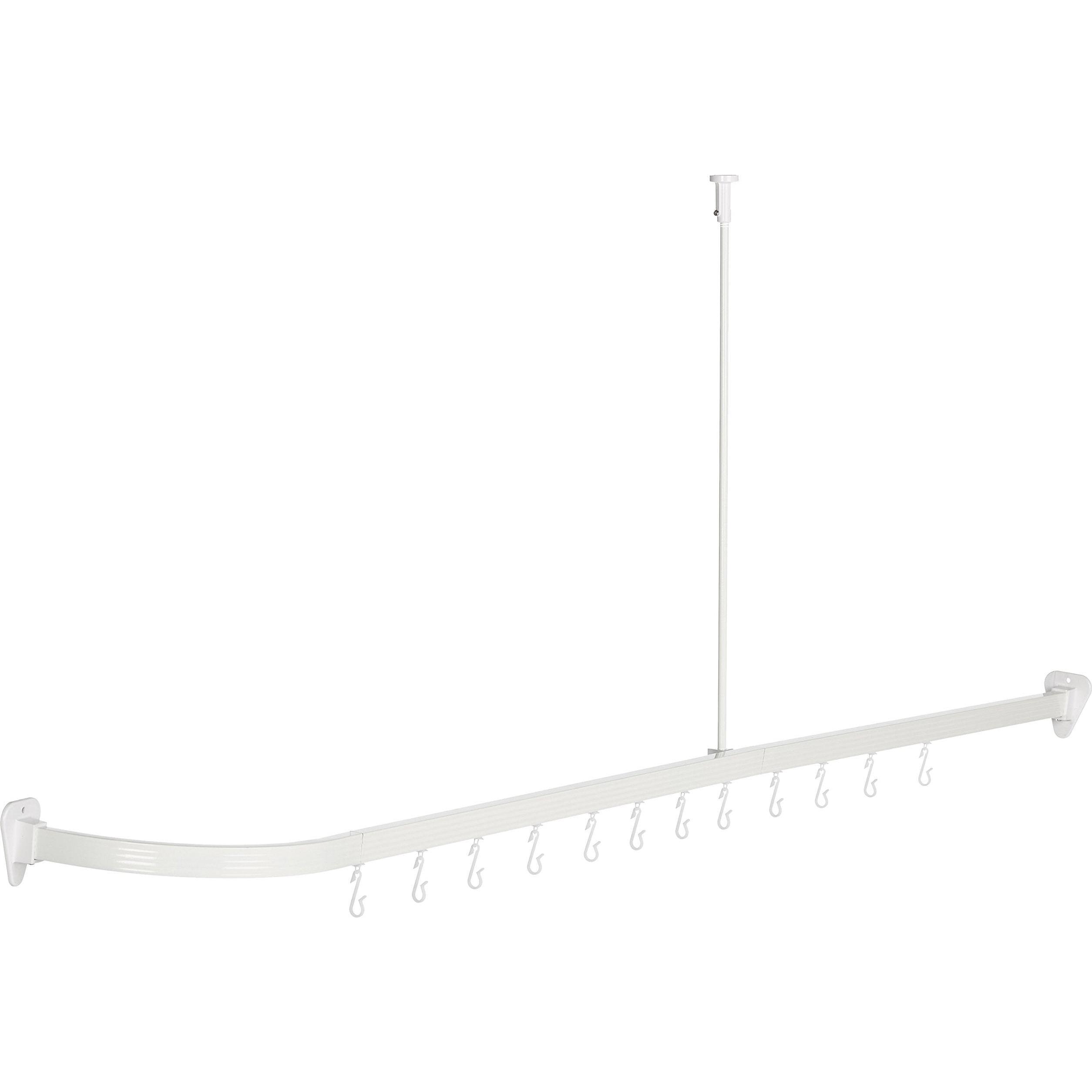 Thumbnail - Ridder, Duschvorhang, 52001 Duschvorhangschiene, 90x90 cm Weiss (90 x 90 cm)