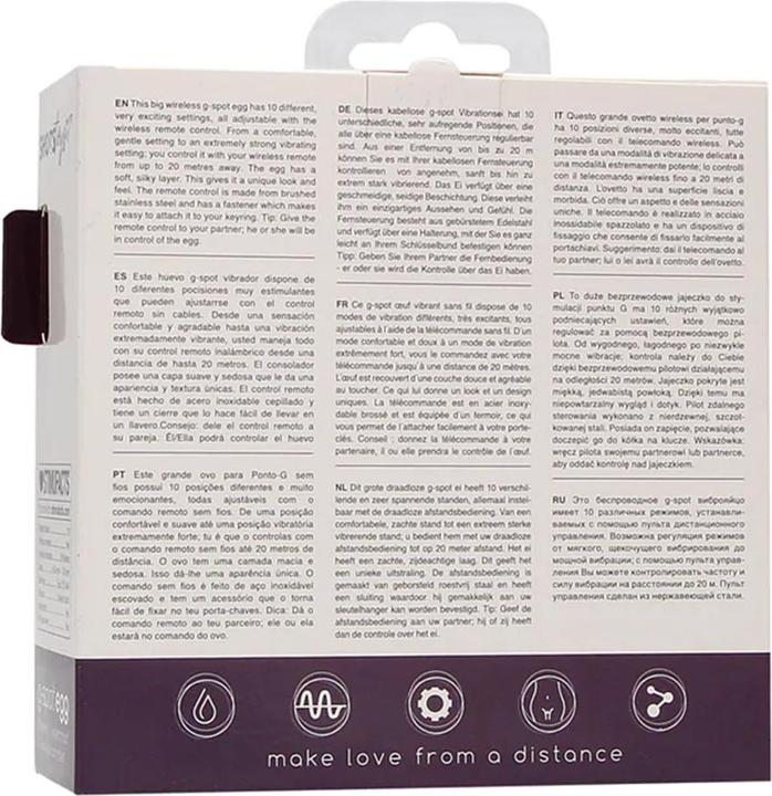 Produktbild Doc Johnson 10 Speed Remote Vibrating G-Spot Egg