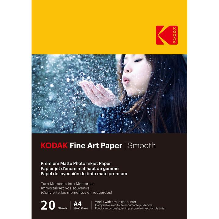 Actual product image Kodak Fine Art Paper 230g Matte Coated Smooth A4x20 (230 g/m², A4, 20x)