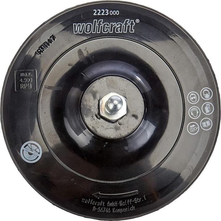 Image du produit wolfcraft 1 plateau de ponçage adhésif BM, S=8mm, ø125mm