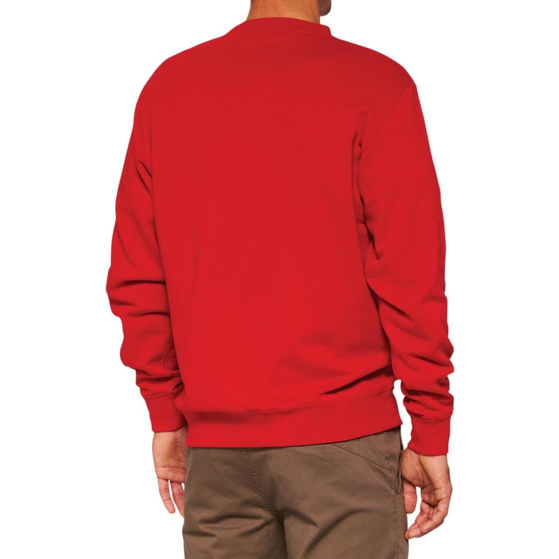 Thumbnail - 100%, Herren, Pullover, Icon Pullover Crewneck Sweatshirt - deep red, Rot, (L)