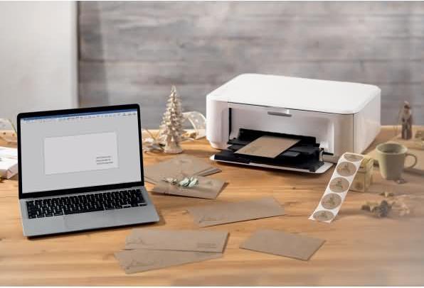 Immagine prodotto Sigel DU253 Buste natalizie, gommate, DIN lungo, carta kraft, 50 pezzi (DL, 50 x)