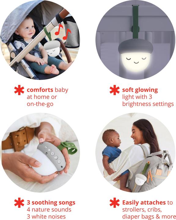 Produktbild Skiphop Music Box & Night Lamp Acorn