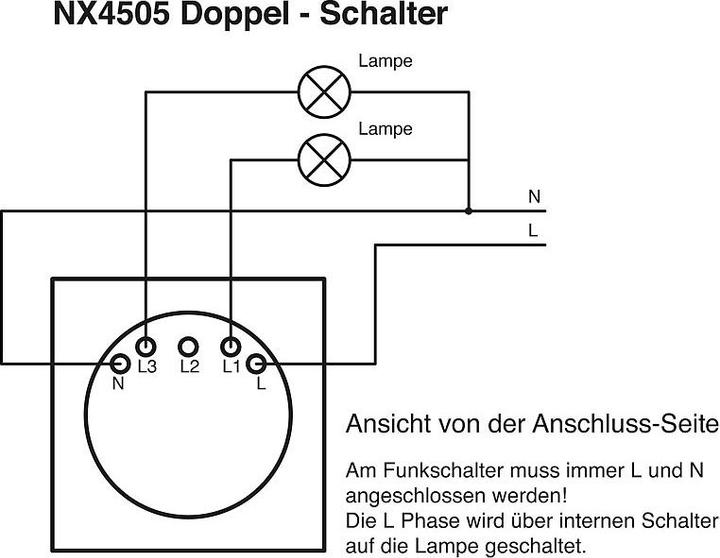 Produktbild Luminea 2er-Set Touch-Doppel-Lichttaster