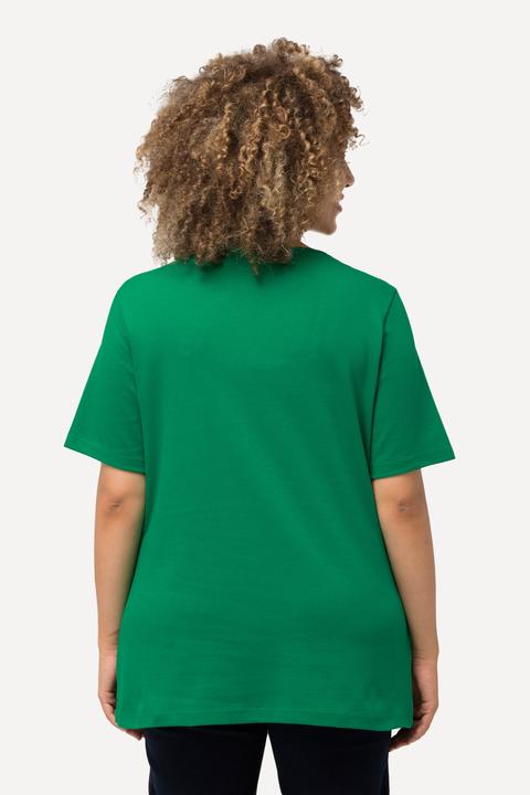 Immagine prodotto Ulla Popken Maglia aderente con davanti doppio, scollo a girocollo e mezze maniche (62)
