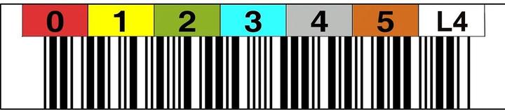 Actual product image Astar LTO4 HORIZ. 000700-000799 (100) LTO4700799 TRIOPTIC barcode labels