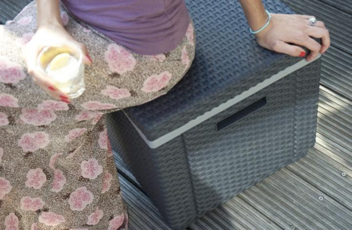 Image du produit Allibert Tabouret Cube (avec coussin)