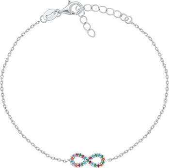 Immagine prodotto Brilio Argento - Incantevole bracciale in argento con zirconi blu Infinity BR42WB