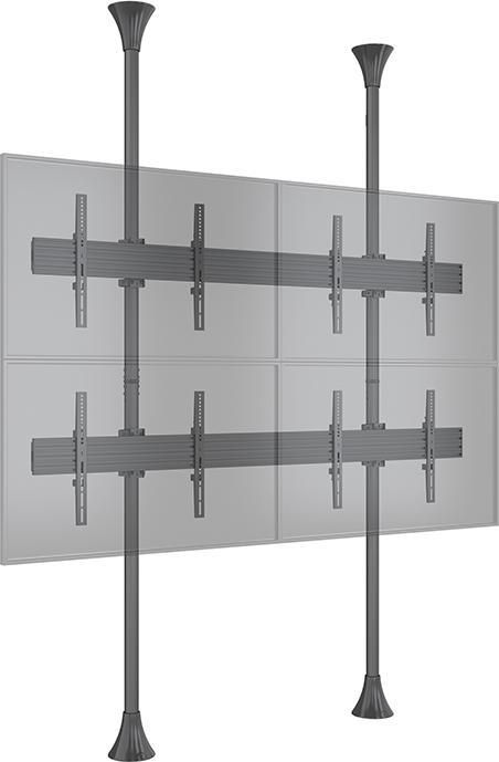 Actual product image Multibrackets Displayhalterung, 65 Zoll, Schwarz, Stahl und (Mounting- / Adapterplates)