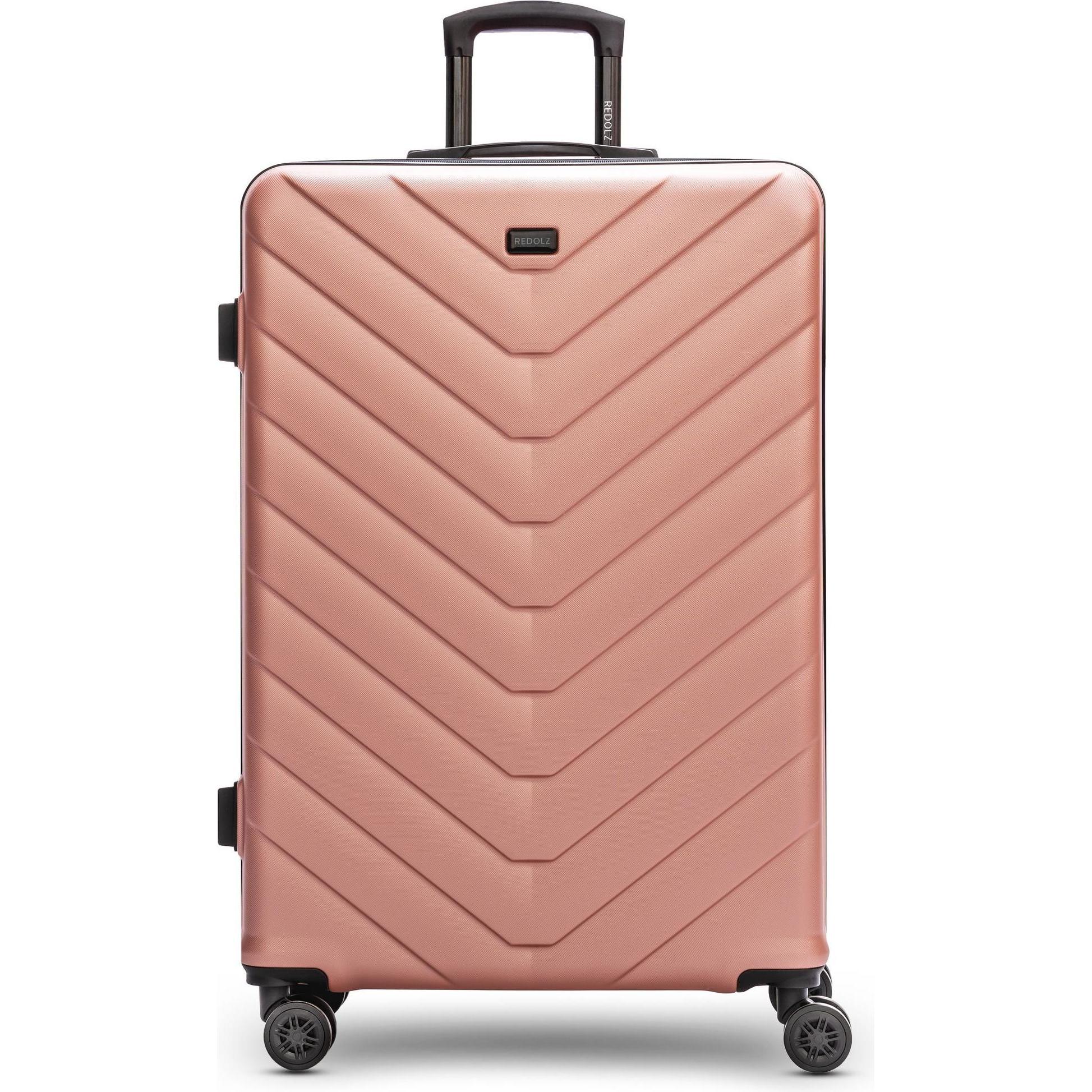 Redolz, Koffer, Essentials 07 LARGE 4 Rollen Trolley 79 cm, Rosa, (107 l, XL (ab 115l))