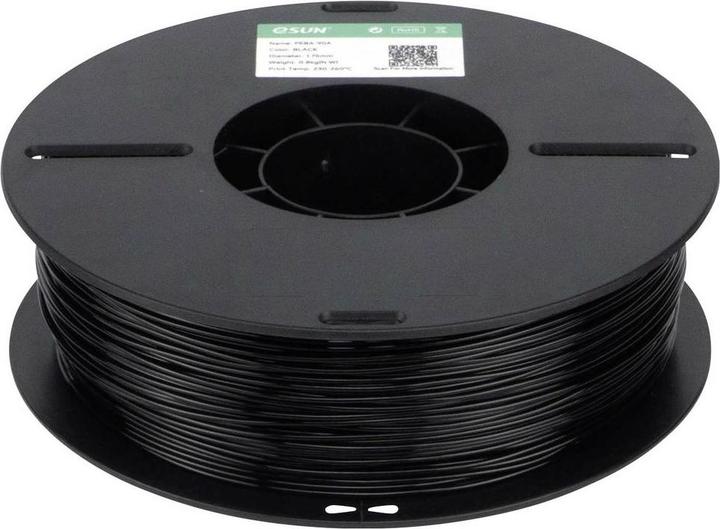 Produktbild eSUN PEBA-90A Black Filament PEBA Geringe Dichte, Highspeed Filament, hohe Zugf (PEBA, 1.75 mm, 1000 g)