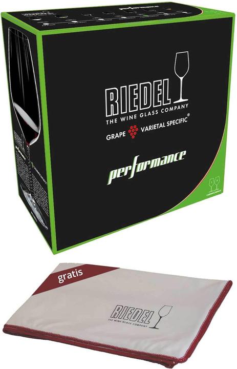 Actual product image Riedel Cabernet Merlot glasses including polishing cloth Performance (83.40 cl, 2 Glasses, Red wine glasses)
