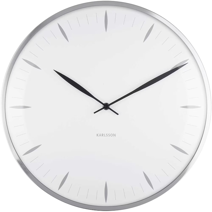 Actual product image Karlsson Wall clock Leaf White (40 cm)