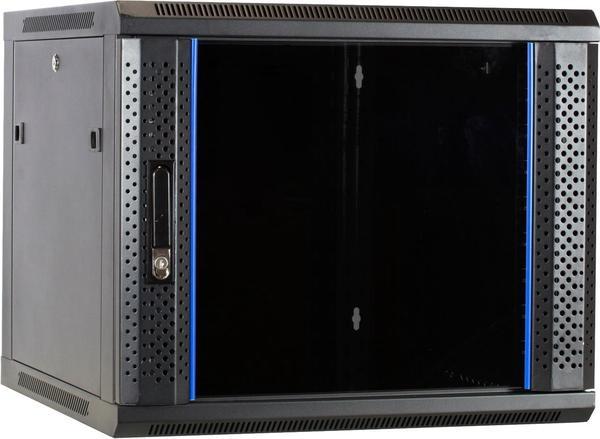 Produktbild Dsit 9 HE Serverschrank, 19” Wandgehäuse mit Glastür (BxTxH) 600 x 600 x 501mm (9 HE, 19 Zoll Rack)